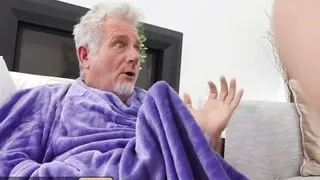 Old Guy Jay Crew Is Lucky To Have His Fuck Buddy Katie Morgan & His Nurse Sharing His Hard Dick - BRAZZERS