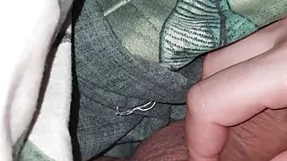 Step mom after buried her husband handjob step son dick in bed