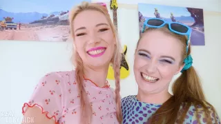 ANAL STACK THREESOME - SKINNY Teen Sluts gaped and battered DP, RIMMING, atogp, atp and a2m CUM eaters - AnalVids