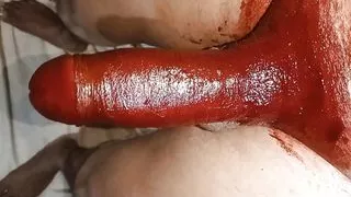 Pussy or land par mehdi laga kar Kiya sex