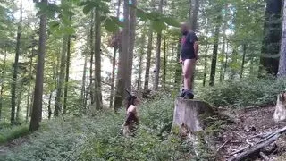 The BEST a good whore can get: Cum & Piss at once to mix it up for a nice COCKtail in her greedy mouth