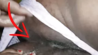 My naughty stepfather lies on my bed and tries to eat my tight virgin ass