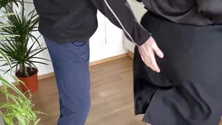 Fuck my mother-in-law like a rabbit in the kitchen and cum on her gorgeous ass