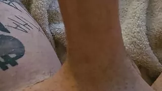 Sniffing sis dirty panties and letting the machine do the work