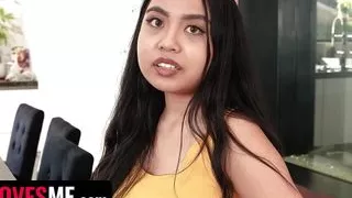 Sis Loves Me - Hot Asian Step Sister Lets Her Step Bro Slide His Cock Between Her Huge Natural Tits