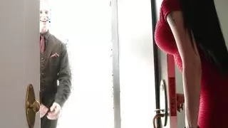 Beautiful Wife Raven Bay Asks Cuckold to Invite a Guy Over