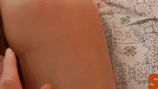 Blonde fingering a guy's member