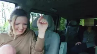 casting fan a big cock fucks my ass in my van