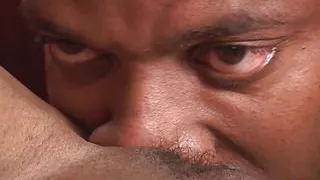 Tattooed ebony with big tits jumps on her man huge cock after he gets home from work