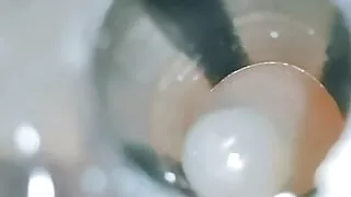 Erika Oak Piss & Cum in Fleshlight with Condom on