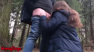 Honeydays - Redhead Girl Decides To Give Blowjob To Her