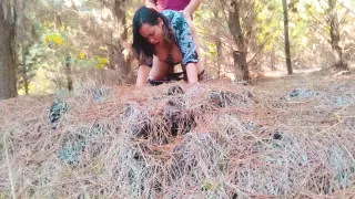 Surprise Fuck In The Woods With Hot Bbw