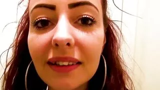 18yo Dutch Teen's First Cum Dump Shower