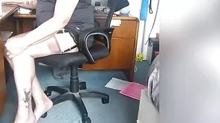 Leg Cross in  Stockings and Garter Belt