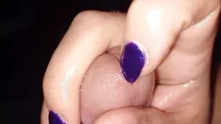 Handjob from GF with Nail in Peehole