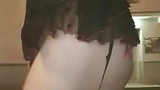 Sexy body lingerie in public