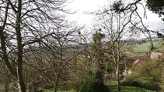 shemale sissy sounding lingerie outdoors 2