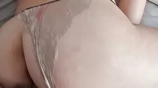 His thick cock stretches out my tiny asshole