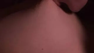 The neighbor licks my nipples until I cum