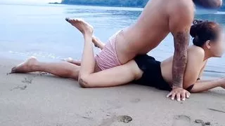 Pinay scandal Amateur Public sex in Beach
