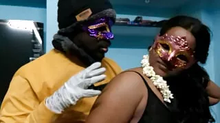 Indian Tamil girl tasting ice cream by pouring on her husbands dick.