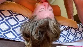 Dirty Hard Deepthroat to Kinky Girlfriend Merciless Cum shot