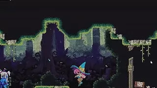 Flip Witch Pixel HENTAI Game Ep.1 cute succubus riding a big red didlo !