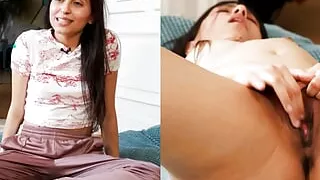 Ersties - 19 year old medical assistant Koko from Frankfurt massages her shaved pussy