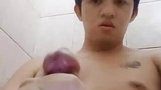 Young Asia Teen Guy Wank And Cum Under The Shower