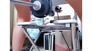 vivi fucks asshole with machine, stock video 8