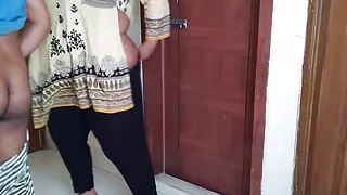 Gujarati sexy aunty fucking the bra seller inside the house!