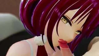 Yukihana Lamy Blowjob Creampie Hentai Vtuber Hololive Mmd 3D Crimson Hair Color Edit Smixix