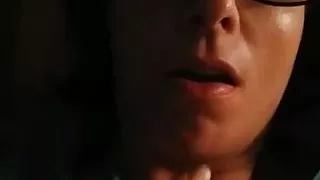 She is alone in bed...