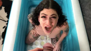 POV Gurgling Piss and Sucking Cock! - PissVids