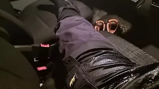 Pissing and Cumming in my van