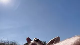 Winter Beach DILF Cock and Cum