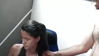 I fuck karla the boss's secretary in his office while he is having lunch.