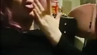 Licking BBC cum off whiteboi Rian Jordan limp clitty