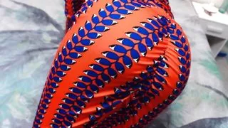 Horny Brunette Wears Orange Dress and Needs to Be Fucked