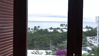 After the beach, I enjoy my two huge dildos in the absence of a good cock