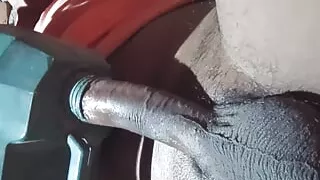 Indian teen boy when alone in home enjoys with a drum hole and later cum inside a pipe hole