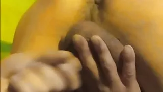 Jacking off from behind