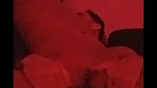 Sexy femboy crossdresser playing with cock