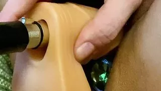 fuck machine destroys tight wet pussy