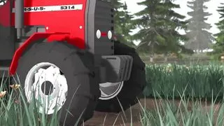 Four breasts and an udder! Farmer plays with a sexy young woman in cowshed