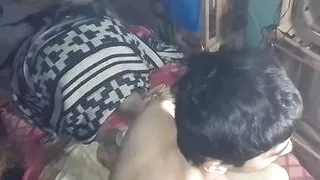 We kiss and I put my fingers in my girlfriend