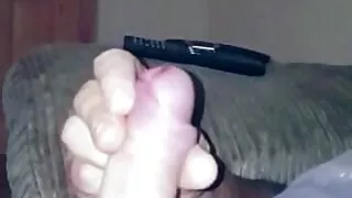 Big cum shot after wank slow motion ending