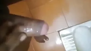 Hotel bathroom mastrubation cumshot