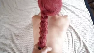 Ahegao Girl loves to cum from anal sex