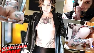 German Scout - Small Tits Inked Teen Silvia Ruby Pickup for Casting Fuck